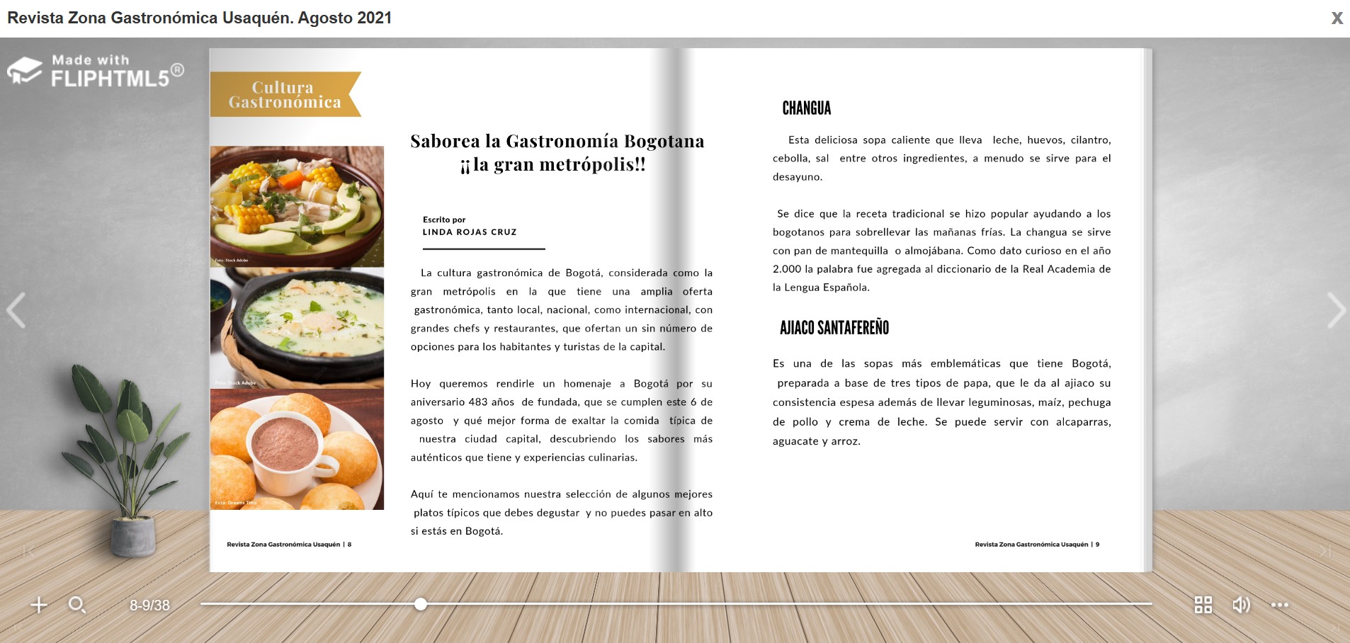 Revista abierta en FlipHTML5