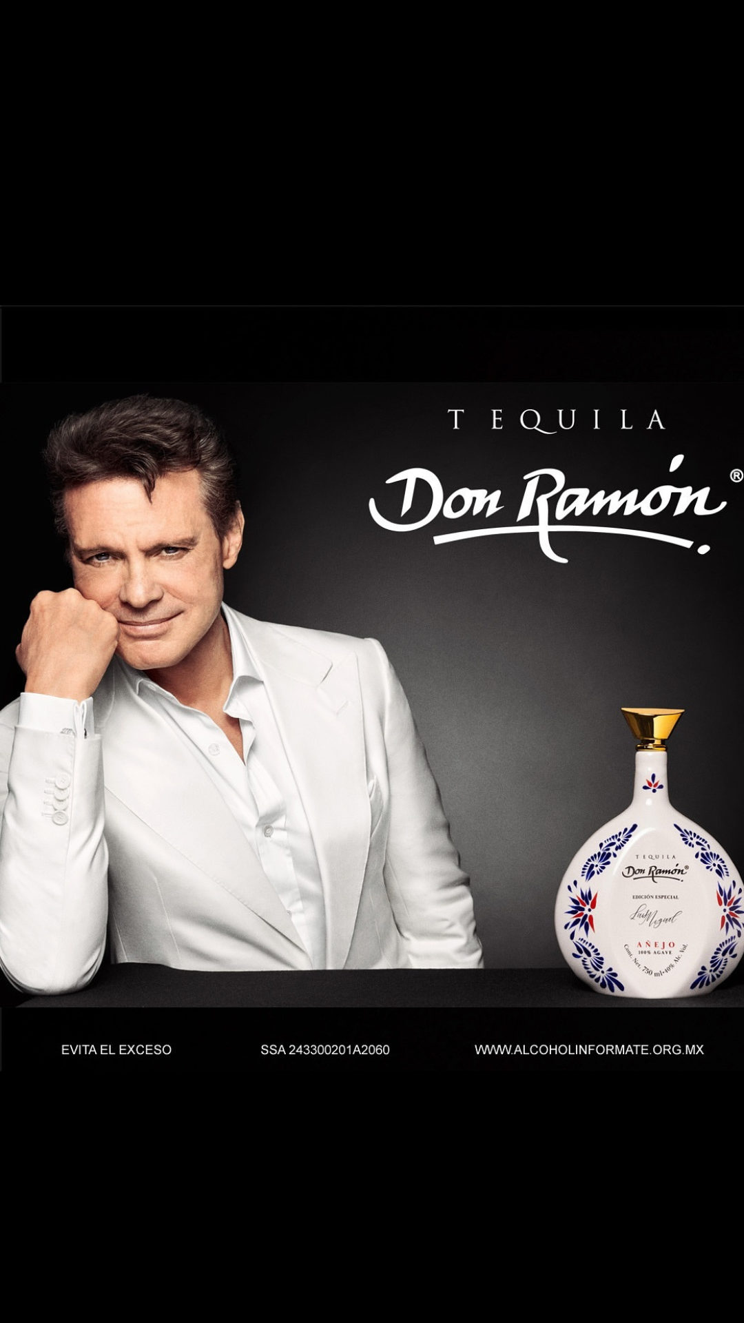 Tequila del Cantante Luis Miguel Socio Accionista Casa Tequilera Don Ramón